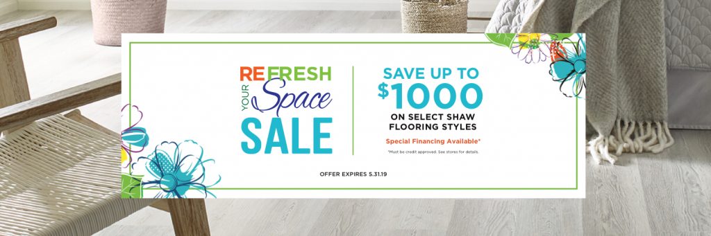 Refresh Your Space sale | Gregory's Paint and Flooring