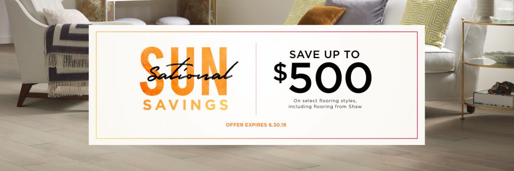 SunSational Savings Sale | Gregory's Paint and Flooring