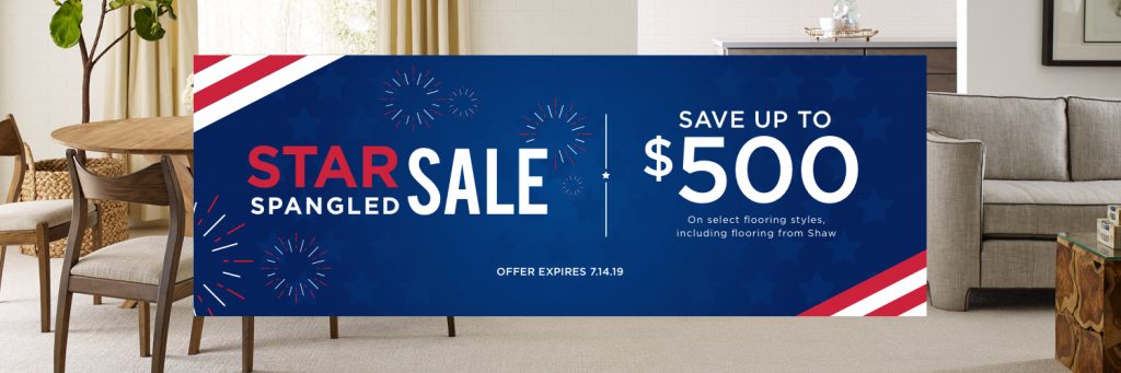 Star Spangled Banner Sale | Gregory's Paint and Flooring