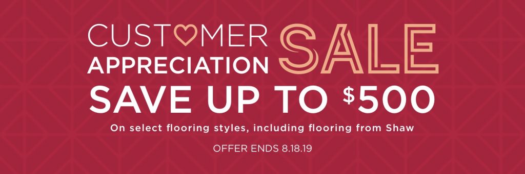 Customer Appreciation Sale | Gregory's Paint and Flooring